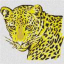 Leopard 60x60cm yellow Style per eMail